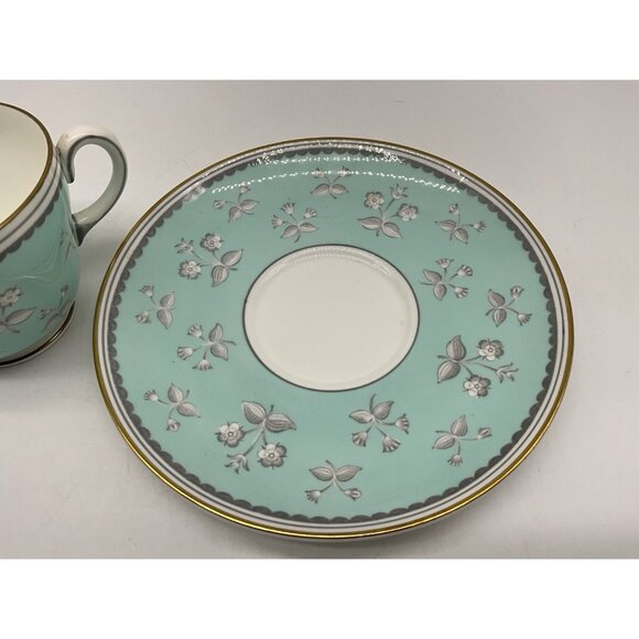 Wedgewood Bone China Pimpernel Pattern Cup And Saucer Set Vintage Dinnerware - Picture 12 of 16
